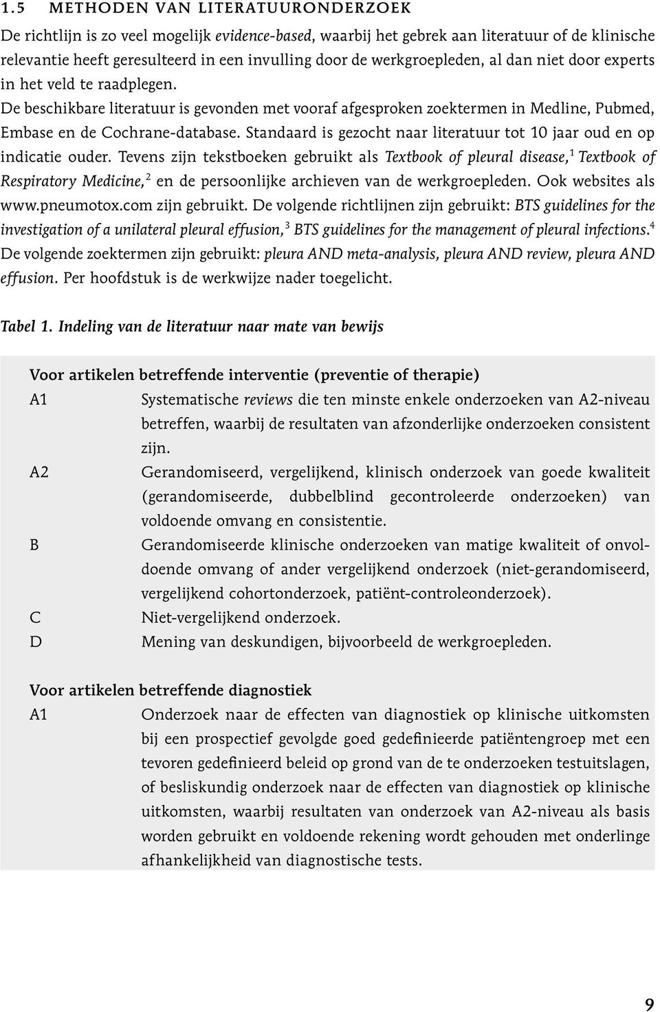 Standaard is gezocht naar literatuur tot 10 jaar oud en op indicatie ouder.