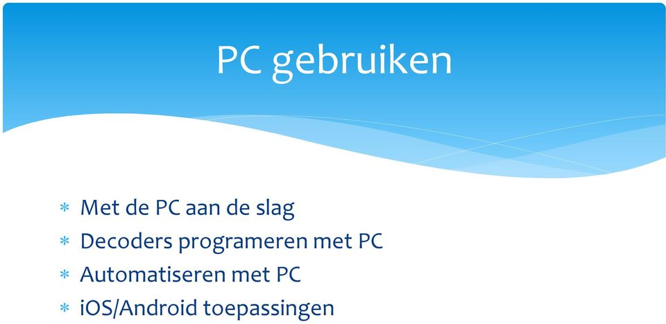 programeren met PC