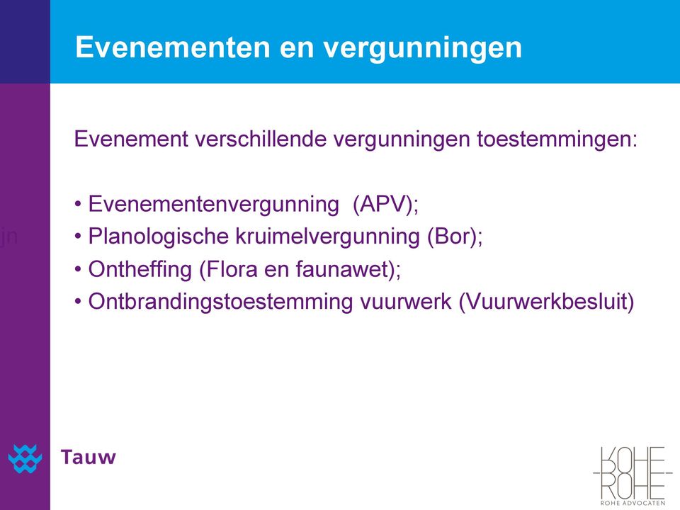 (APV); Planologische kruimelvergunning (Bor); Ontheffing