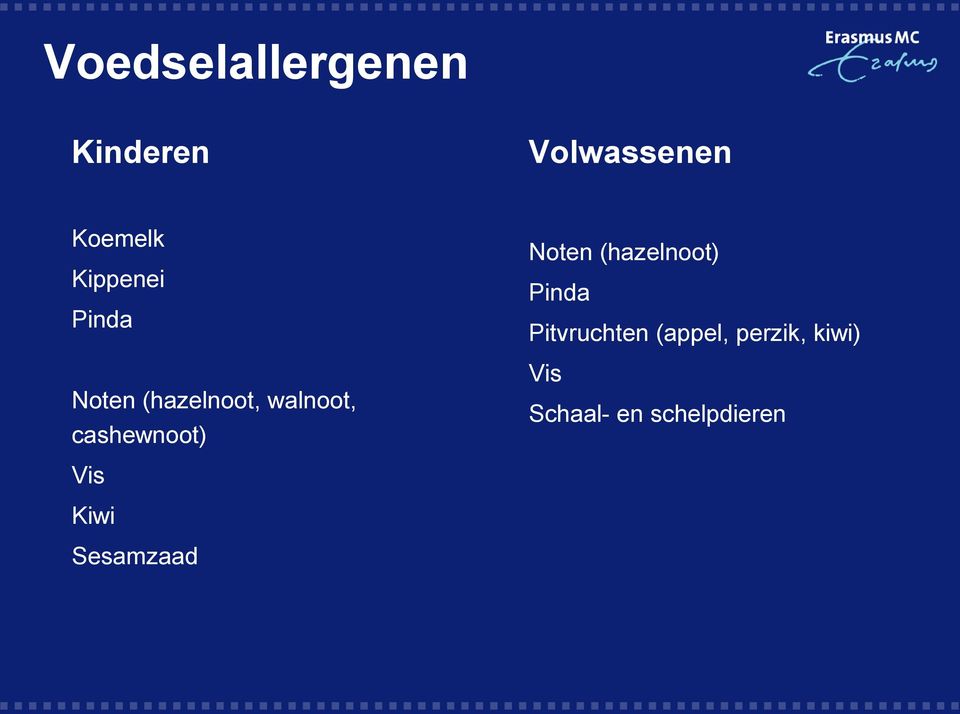 cashewnoot) Noten (hazelnoot) Pinda Pitvruchten