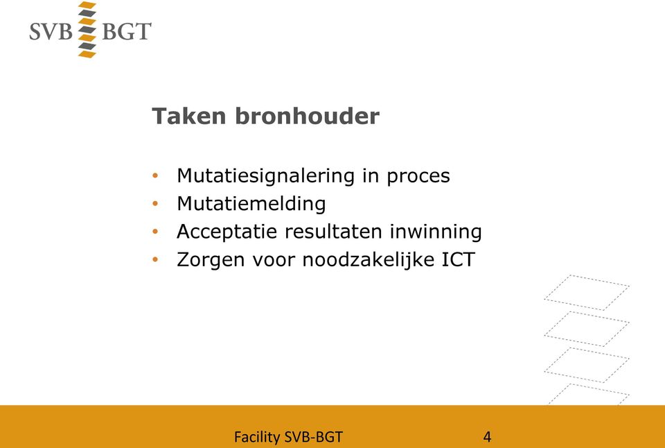 resultaten inwinning Zorgen voor