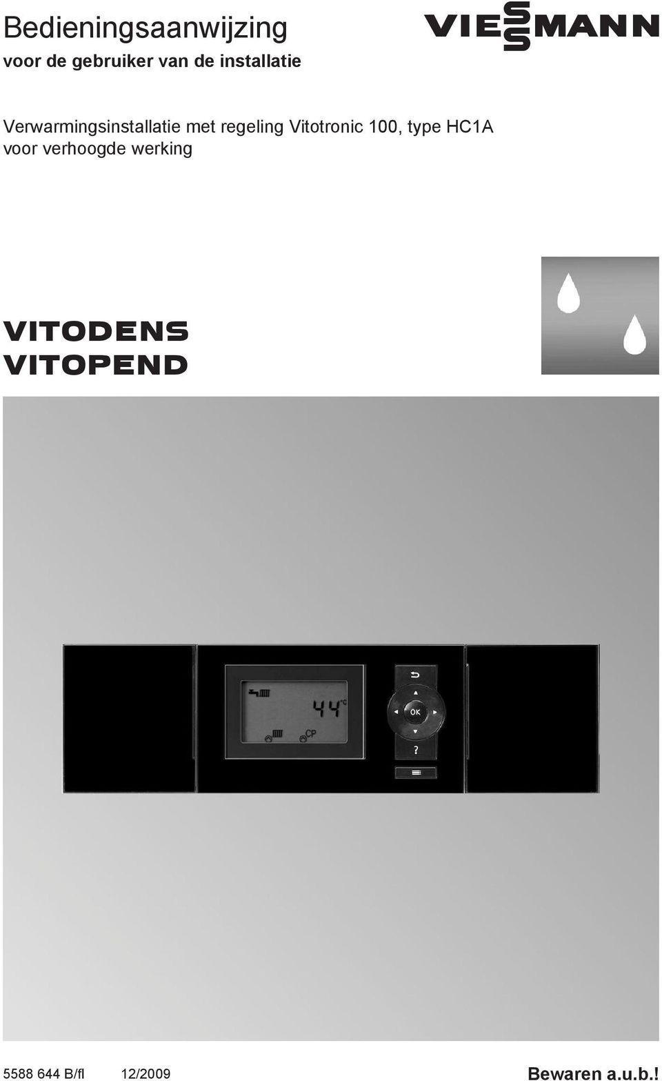 regeling Vitotronic 100, type HC1A voor