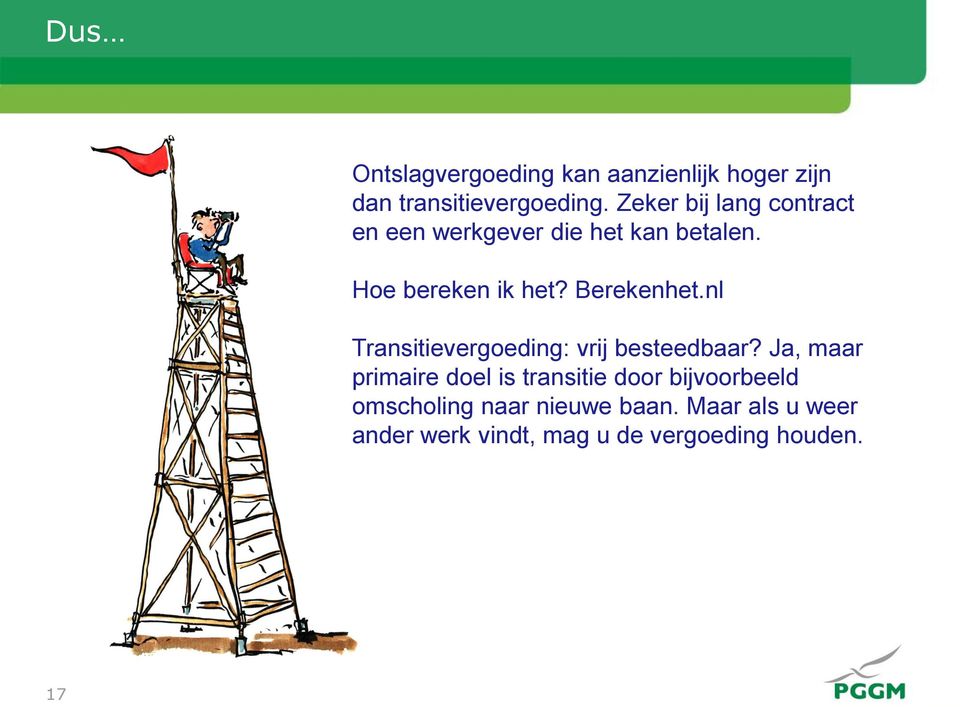 Berekenhet.nl Transitievergoeding: vrij besteedbaar?