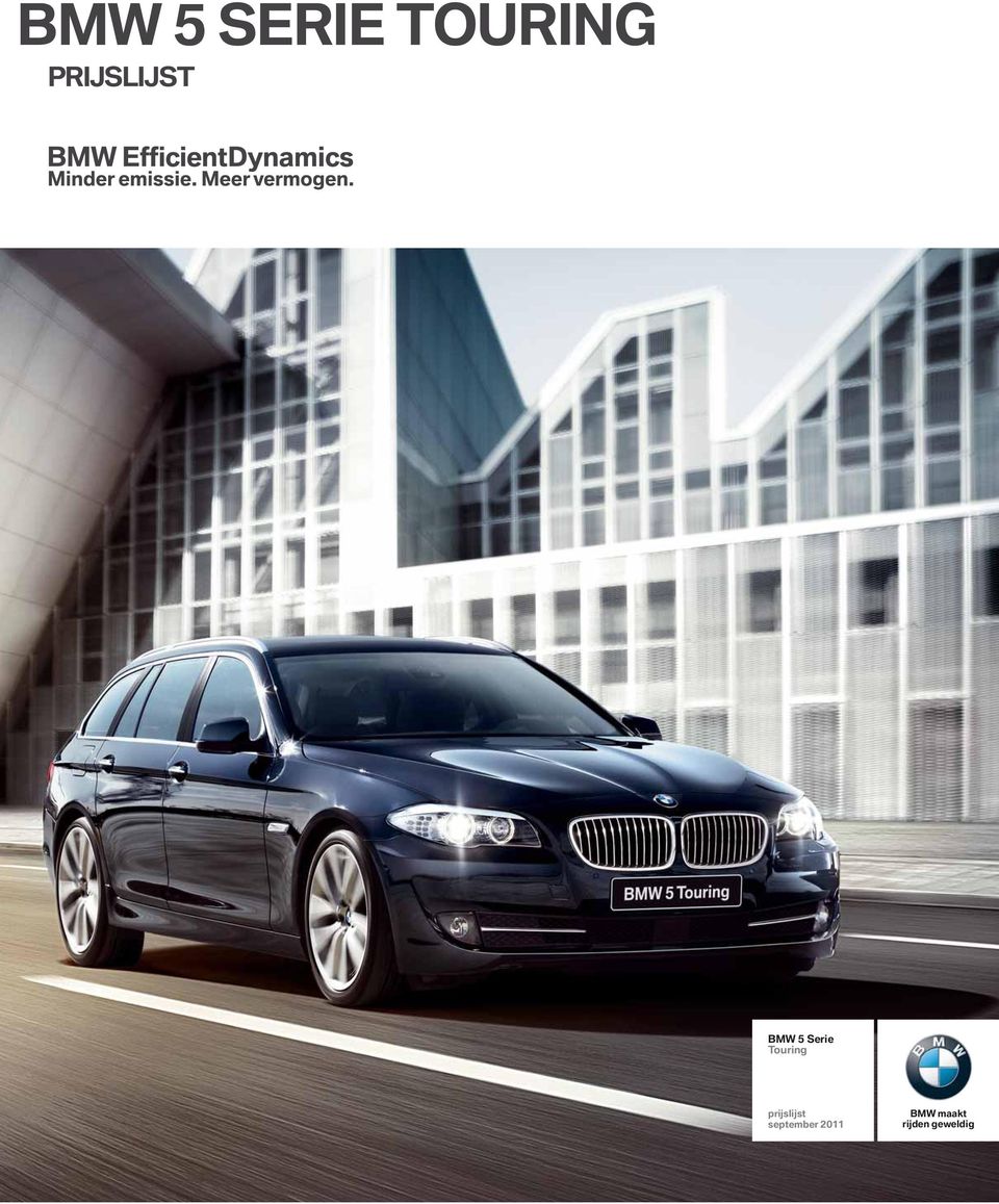 BMW 5 SERIE PRIJSLIJST - PDF Gratis download