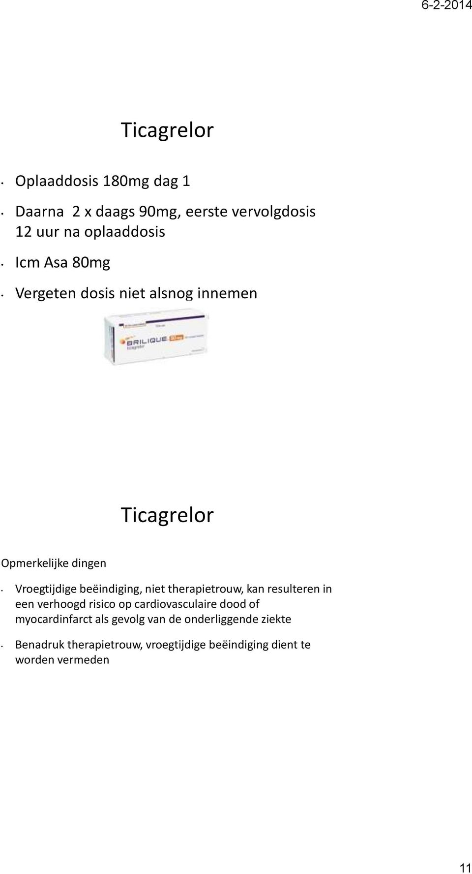 therapietrouw, kan resulteren in een verhoogd risico op cardiovasculaire dood of myocardinfarct als