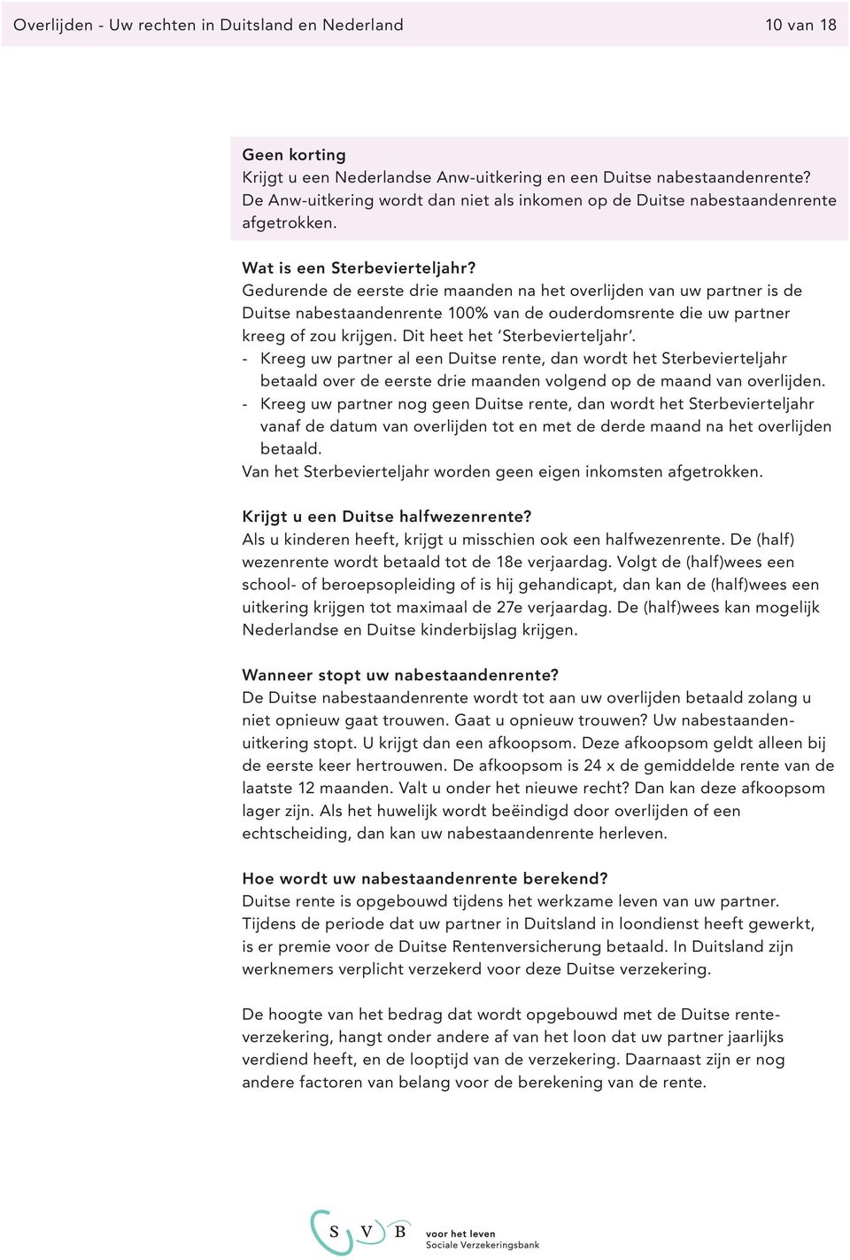 Verwonderlijk Overlijden Uw rechten in Duitsland en Nederland - PDF Gratis download OE-55