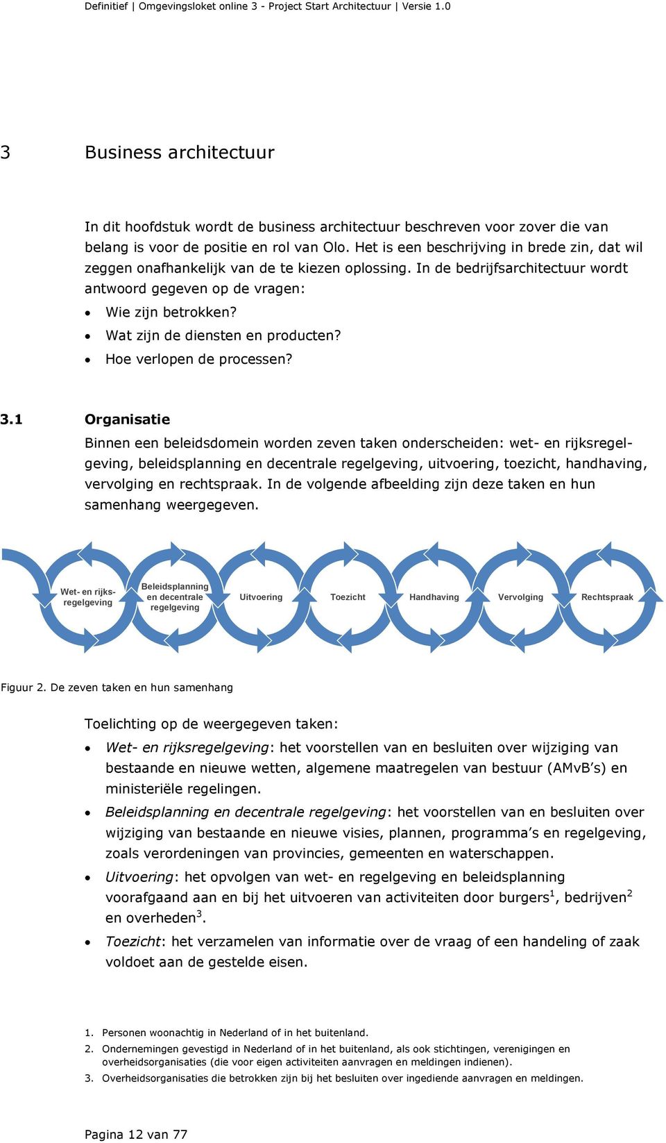 Wat zijn de diensten en producten? Hoe verlopen de processen? 3.