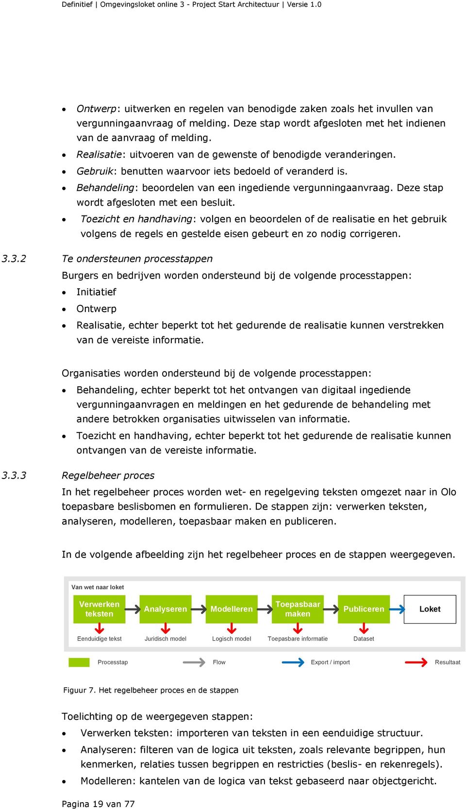 Deze stap wordt afgesloten met een besluit. Toezicht en handhaving: volgen en beoordelen of de realisatie en het gebruik volgens de regels en gestelde eisen gebeurt en zo nodig corrigeren. 3.