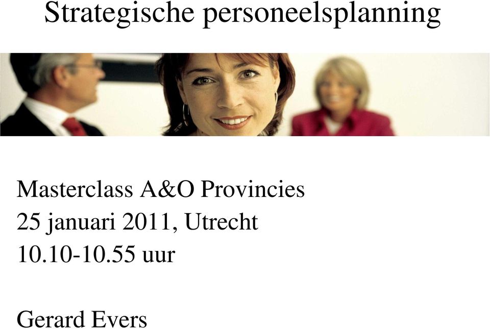 Masterclass A&O Provincies