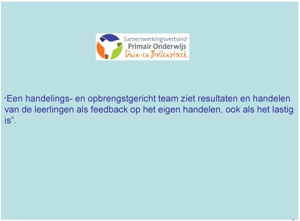 de leerlingen als feedback op het