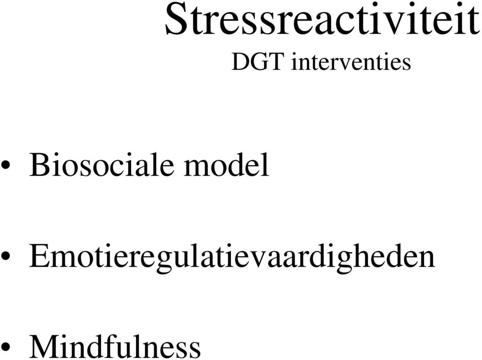 Biosociale model