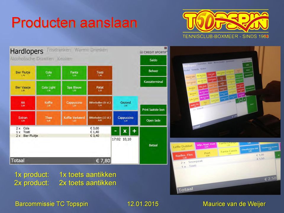 product: 1x toets