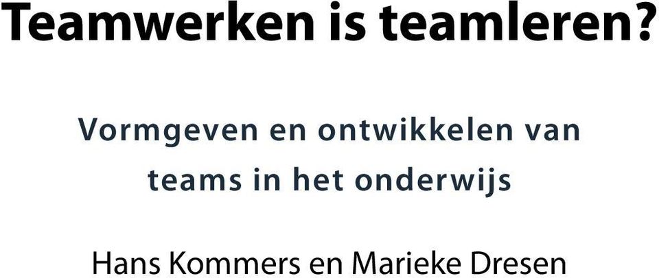 van teams in het onderwijs