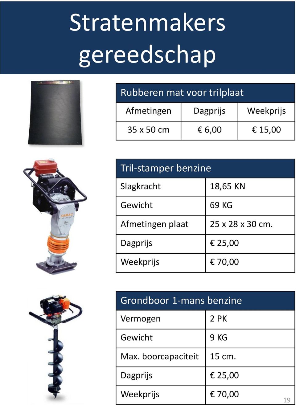 plaat 69 KG 25 x 28 x 30 cm.