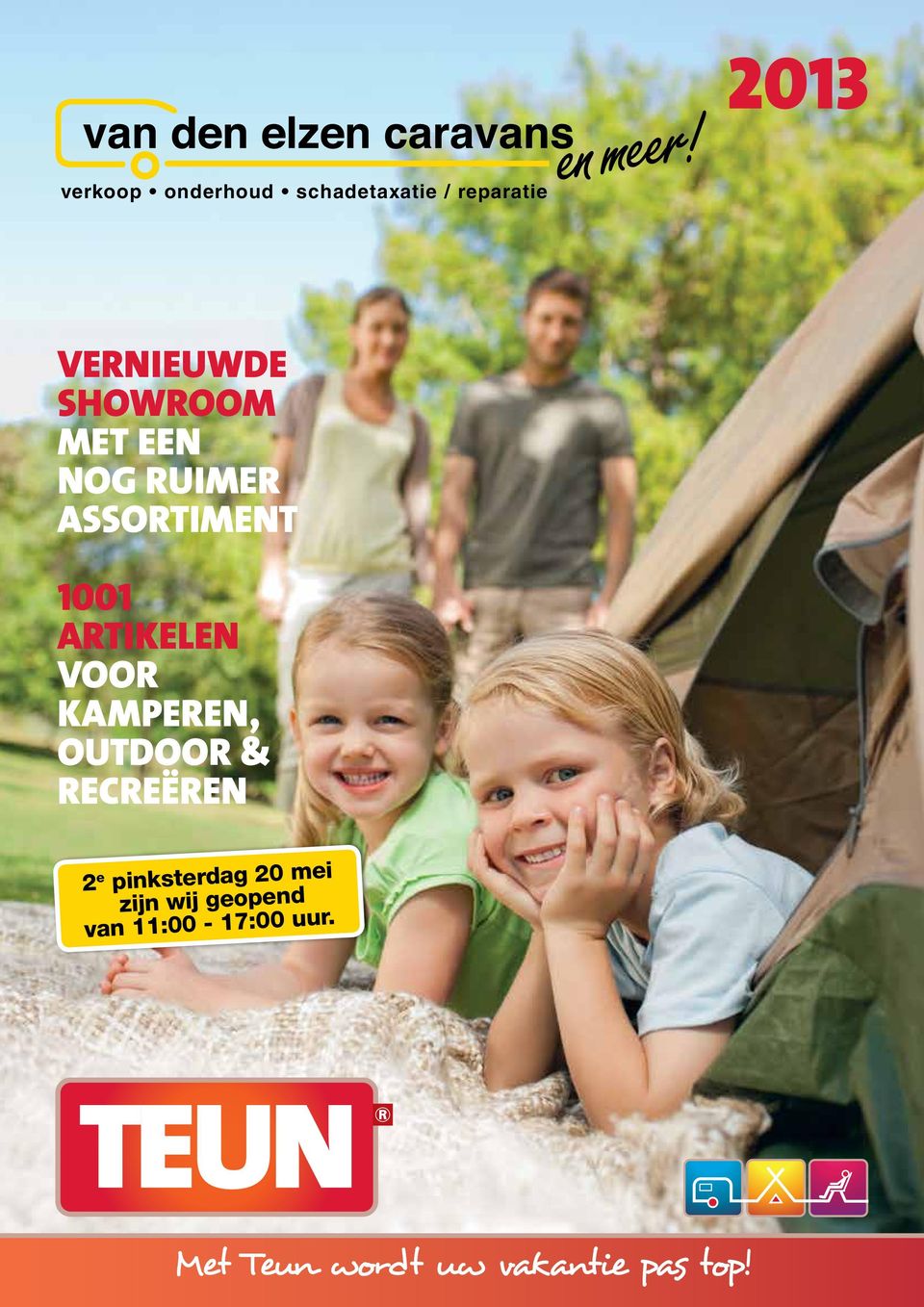 kamperen, outdoor & recreëren 2 e pinksterdag 20 mei zijn wij