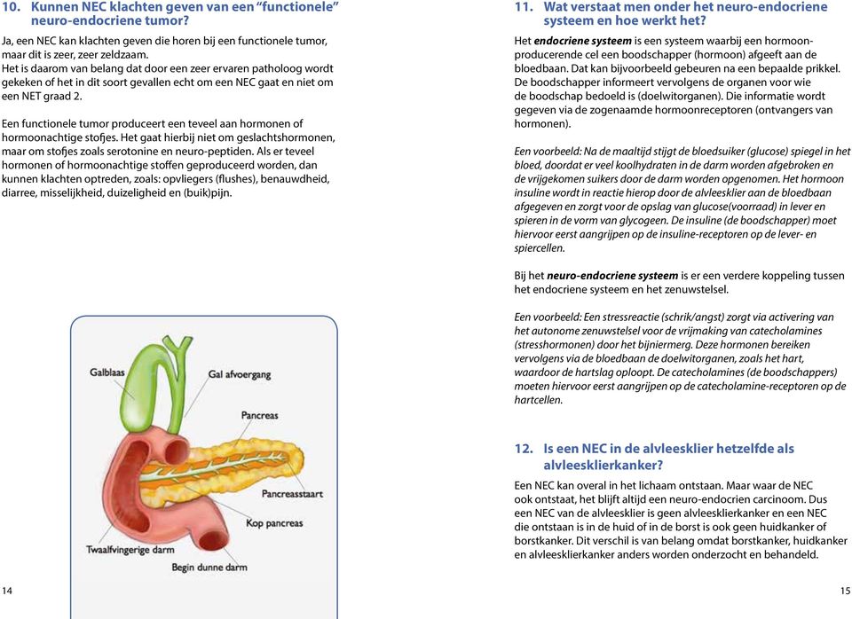 Een functionele tumor produceert een teveel aan hormonen of hormoonachtige stofjes. Het gaat hierbij niet om geslachtshormonen, maar om stofjes zoals serotonine en neuro-peptiden.