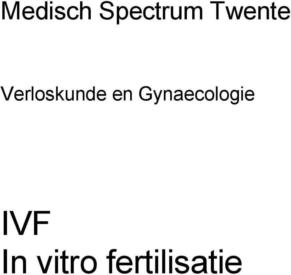 en Gynaecologie IVF