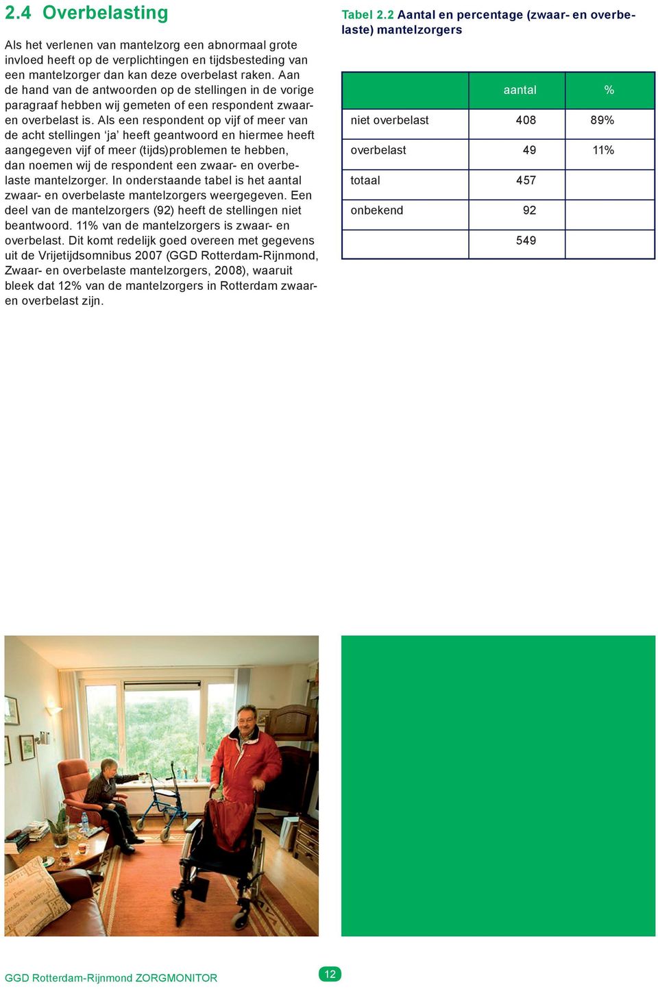 Als een respondent op vijf of meer van de acht stellingen ja heeft geantwoord en hiermee heeft aangegeven vijf of meer (tijds)problemen te hebben, dan noemen wij de respondent een zwaar en