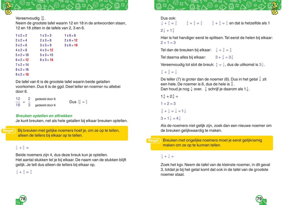 gedeeld door Dus gedeeld door Breuken optellen en aftrekken Je kunt breuken, net als hele getallen bij elkaar breuken optellen.