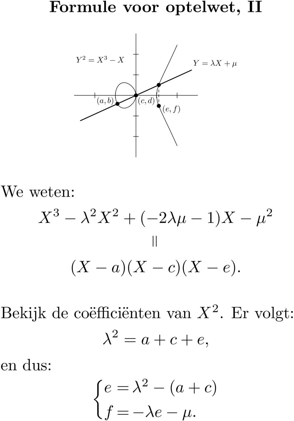 (X a)(x c)(x e). Bekijk de coëfficiënten van X 2.