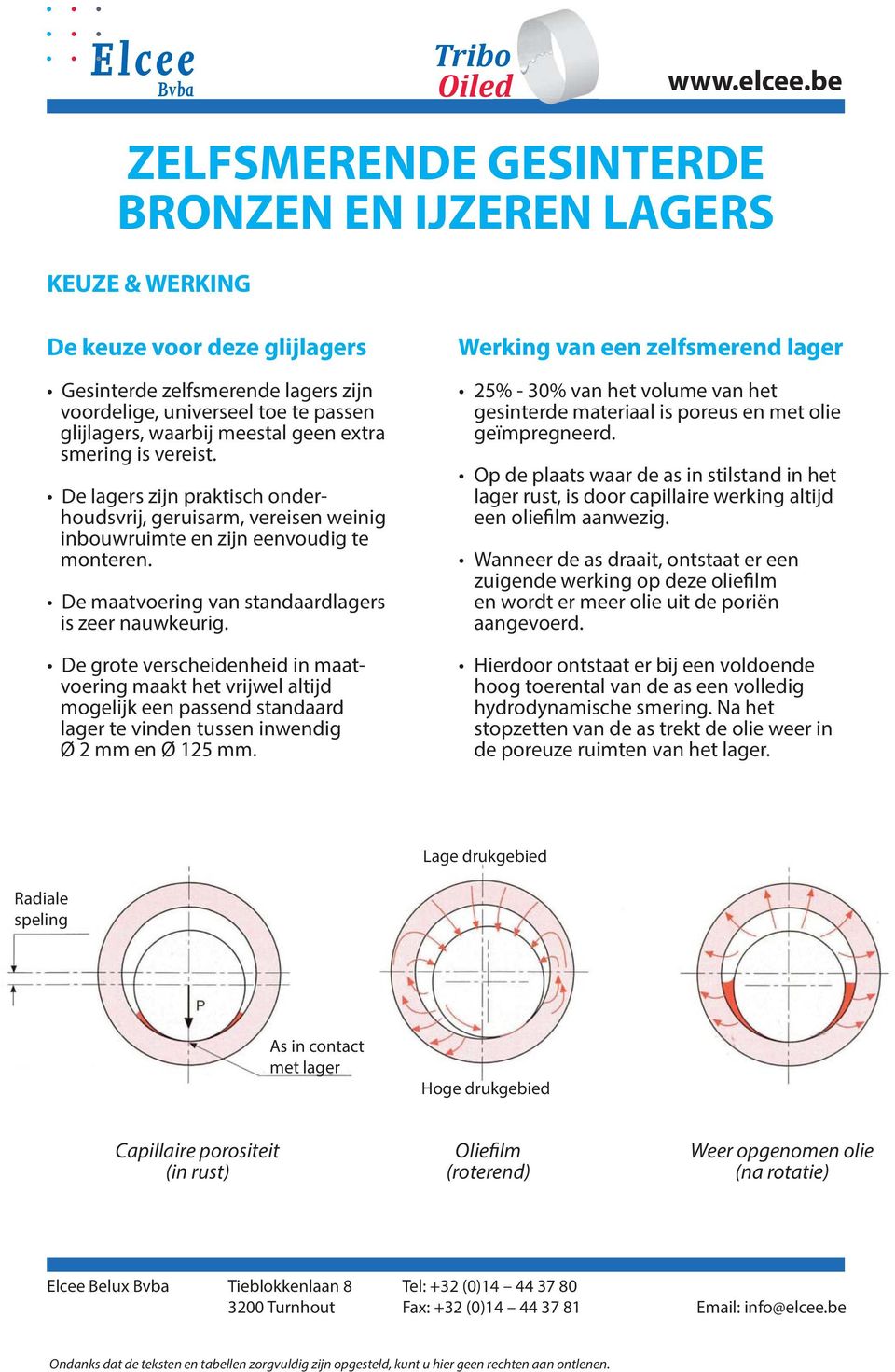 De maatvoering van standaardlagers is zeer nauwkeurig.