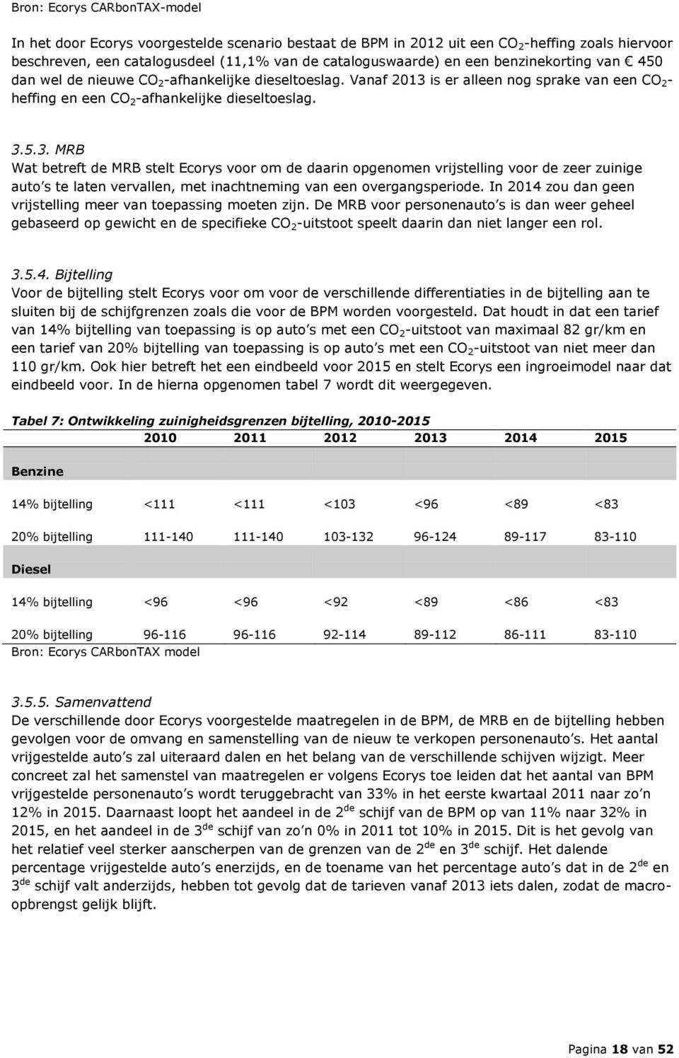 is er alleen nog sprake van een CO 2 - heffing en een CO 2 -afhankelijke dieseltoeslag. 3.