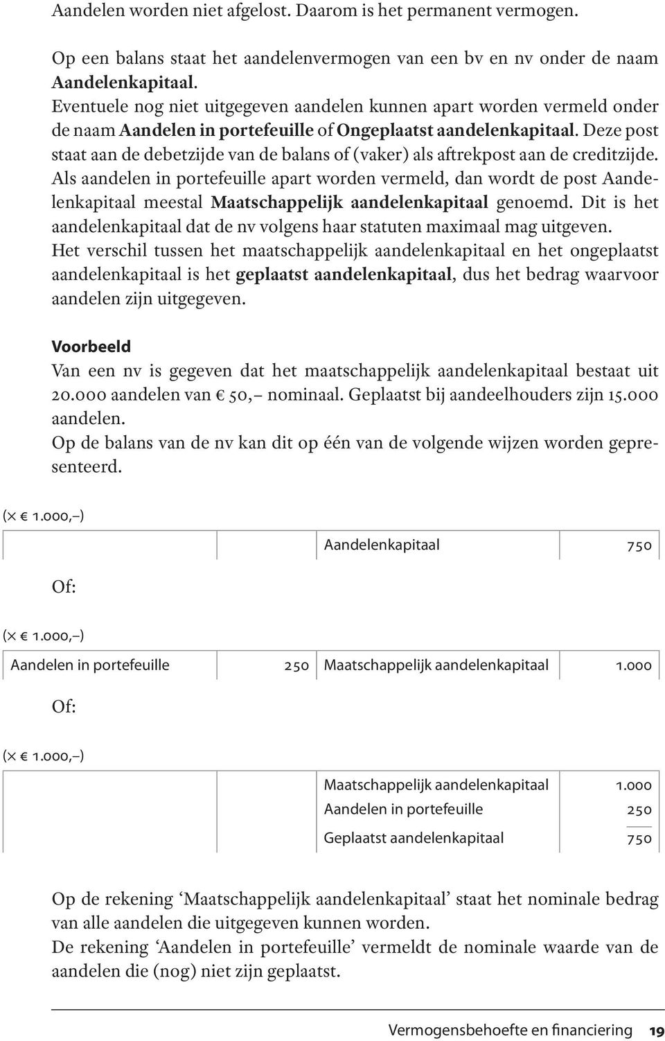 Deze post staat aan de debetzijde van de balans of (vaker) als aftrekpost aan de creditzijde.