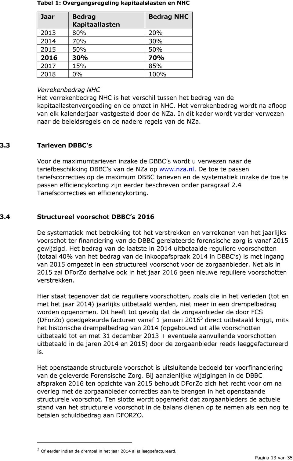 In dit kader wordt verder verwezen naar de beleidsregels en de nadere regels van de NZa. 3.