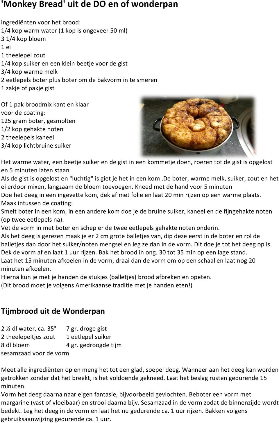 Verwonderend KOOKBOEKJE. Workshop koken en bakken in de DO en Wonderpan - PDF BL-73