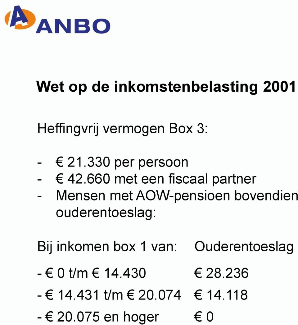 660 met een fiscaal partner - Mensen met AOW-pensioen bovendien