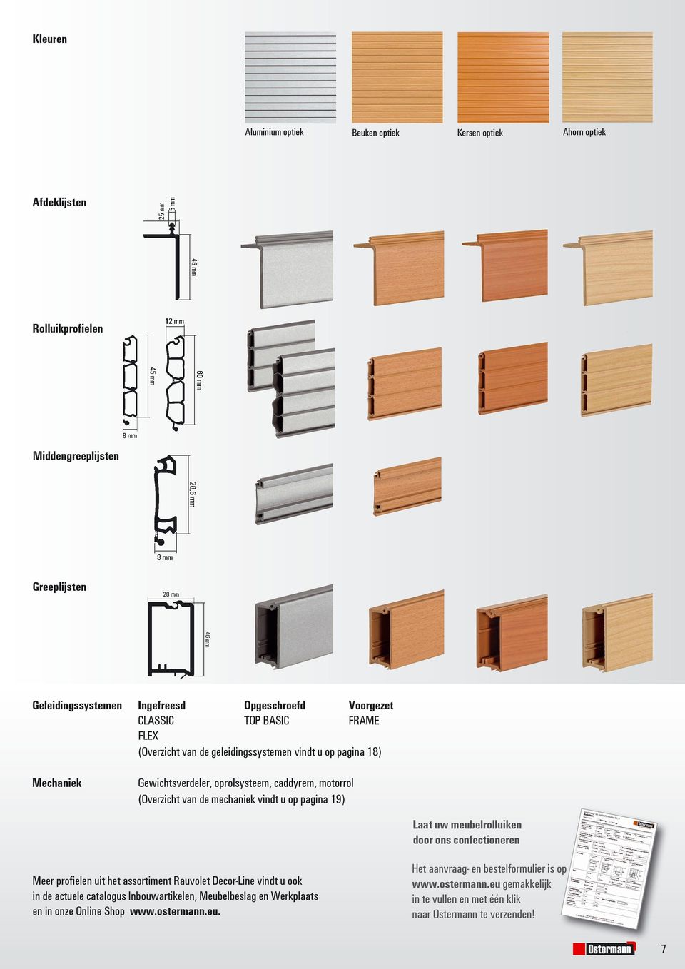 Meubelrolluiken. Kunststof Aluminium Glas Hout - PDF Gratis download