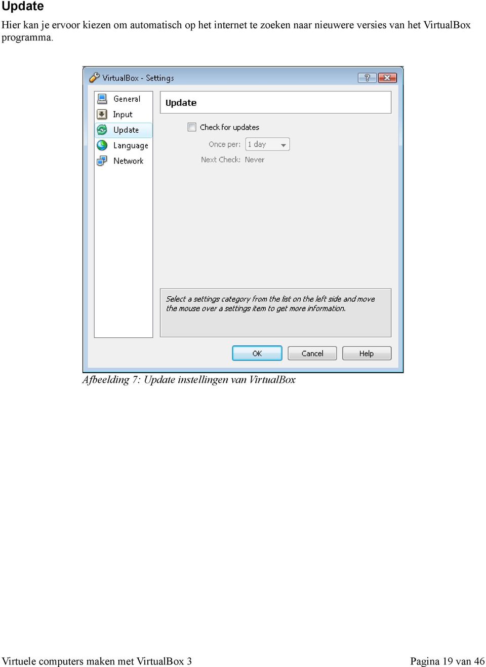 van het VirtualBox programma.