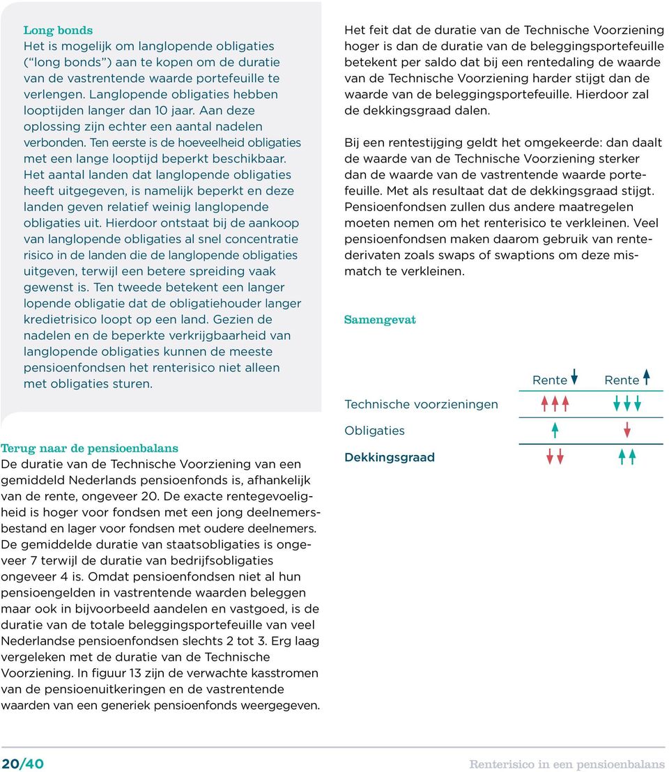 Ten eerste is de hoeveelheid obligaties met een lange looptijd beperkt beschikbaar.