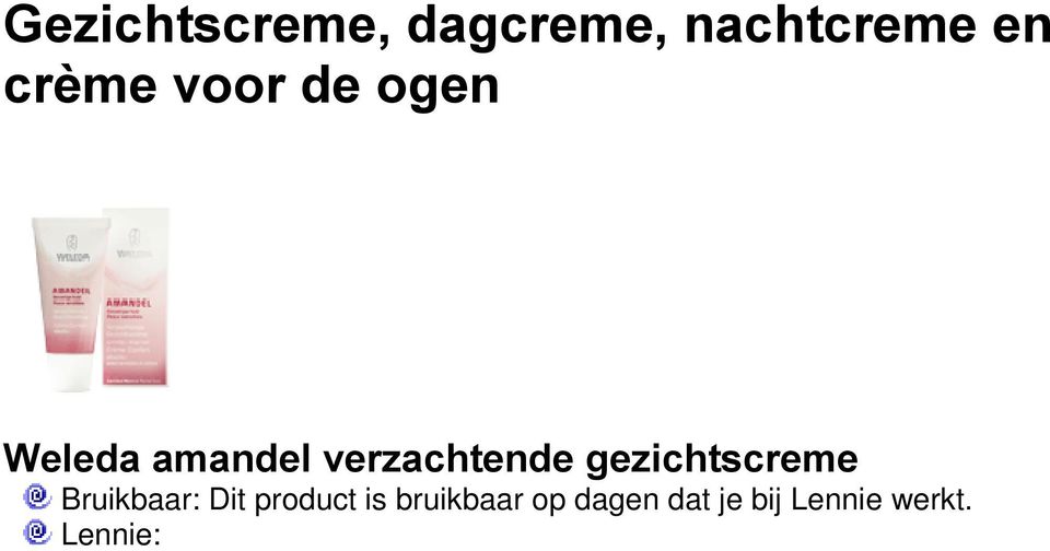 weleda.nl: Rijke ongeparfumeerde dag- en nachtcrème met biologische amandelolie afgestemd op de gevoelige, droge huid.