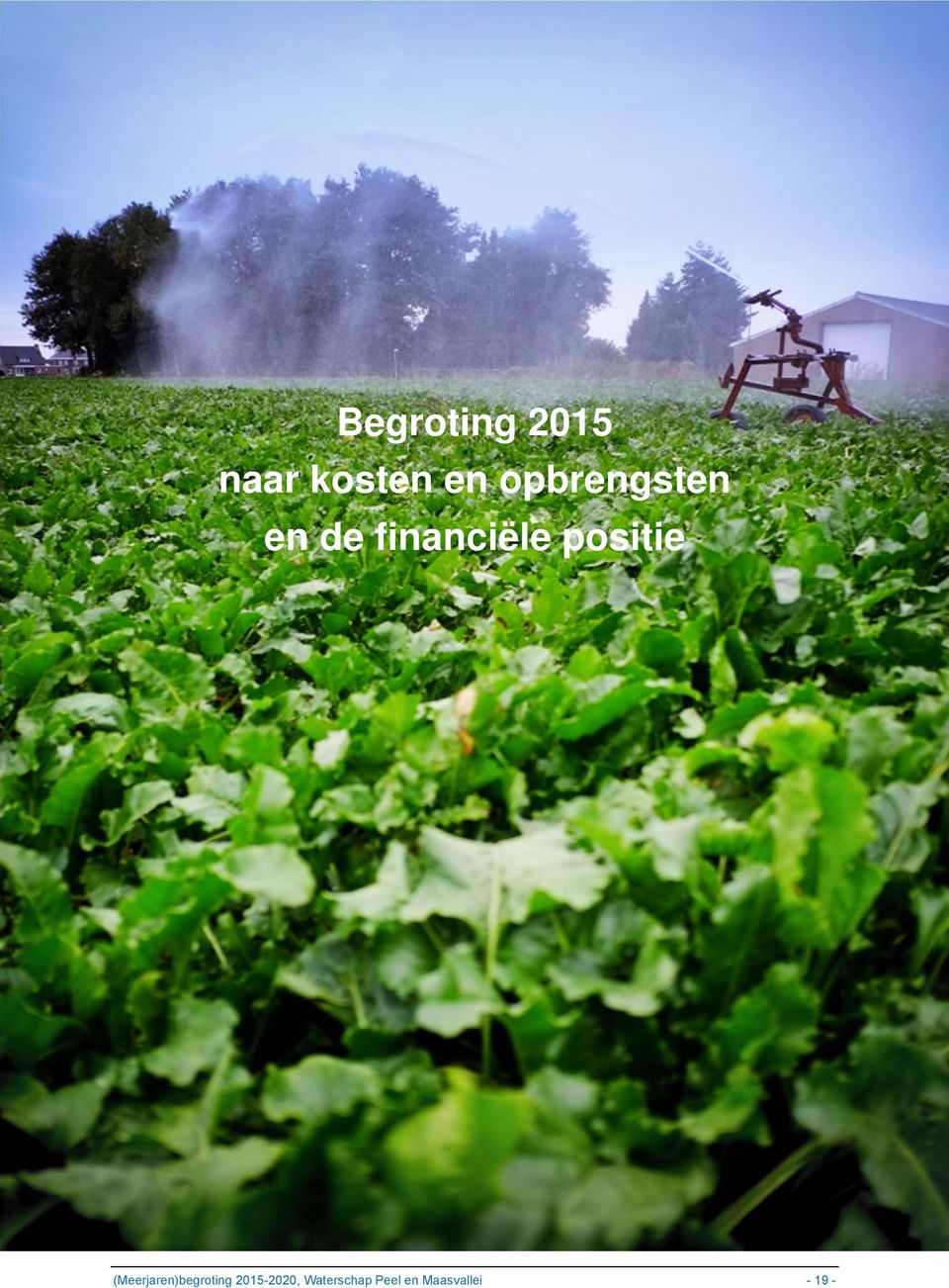 positie (Meerjaren)begroting