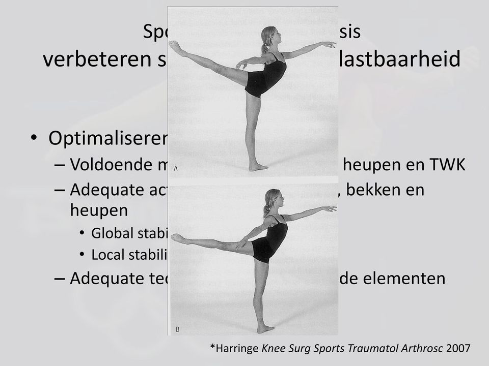 stabiliteit in LWK, bekken en heupen Global stabilizing system Local stabilizing