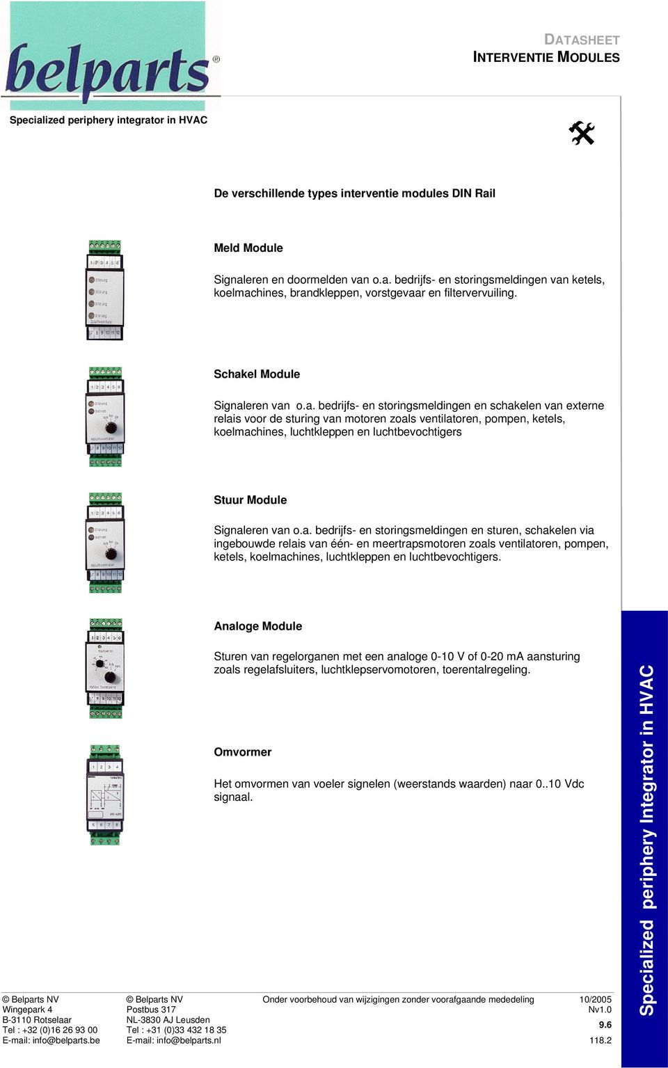 luchtbevochtigers Stuur Module Signal