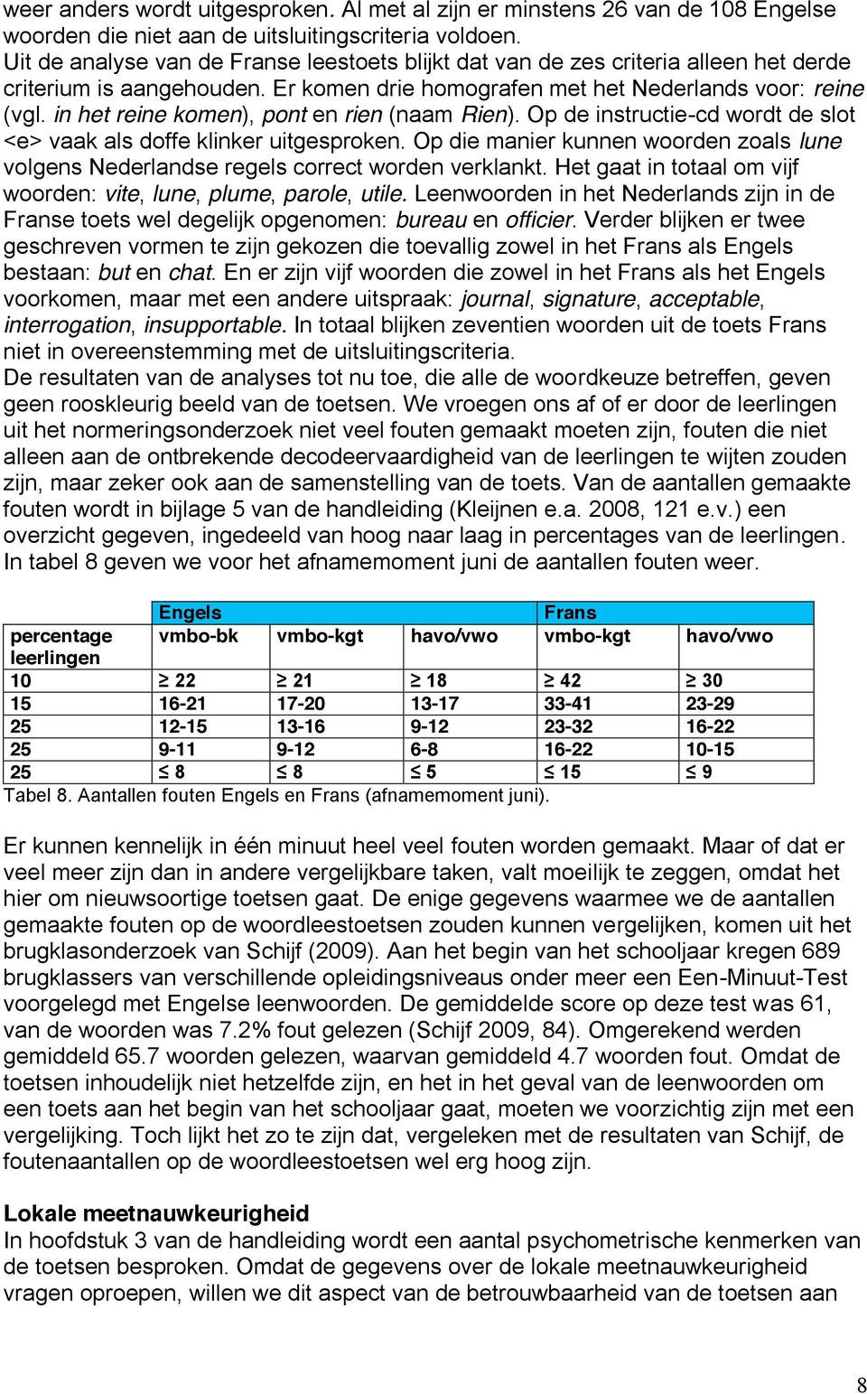 in het reine komen), pont en rien (naam Rien). Op de instructie-cd wordt de slot <e> vaak als doffe klinker uitgesproken.