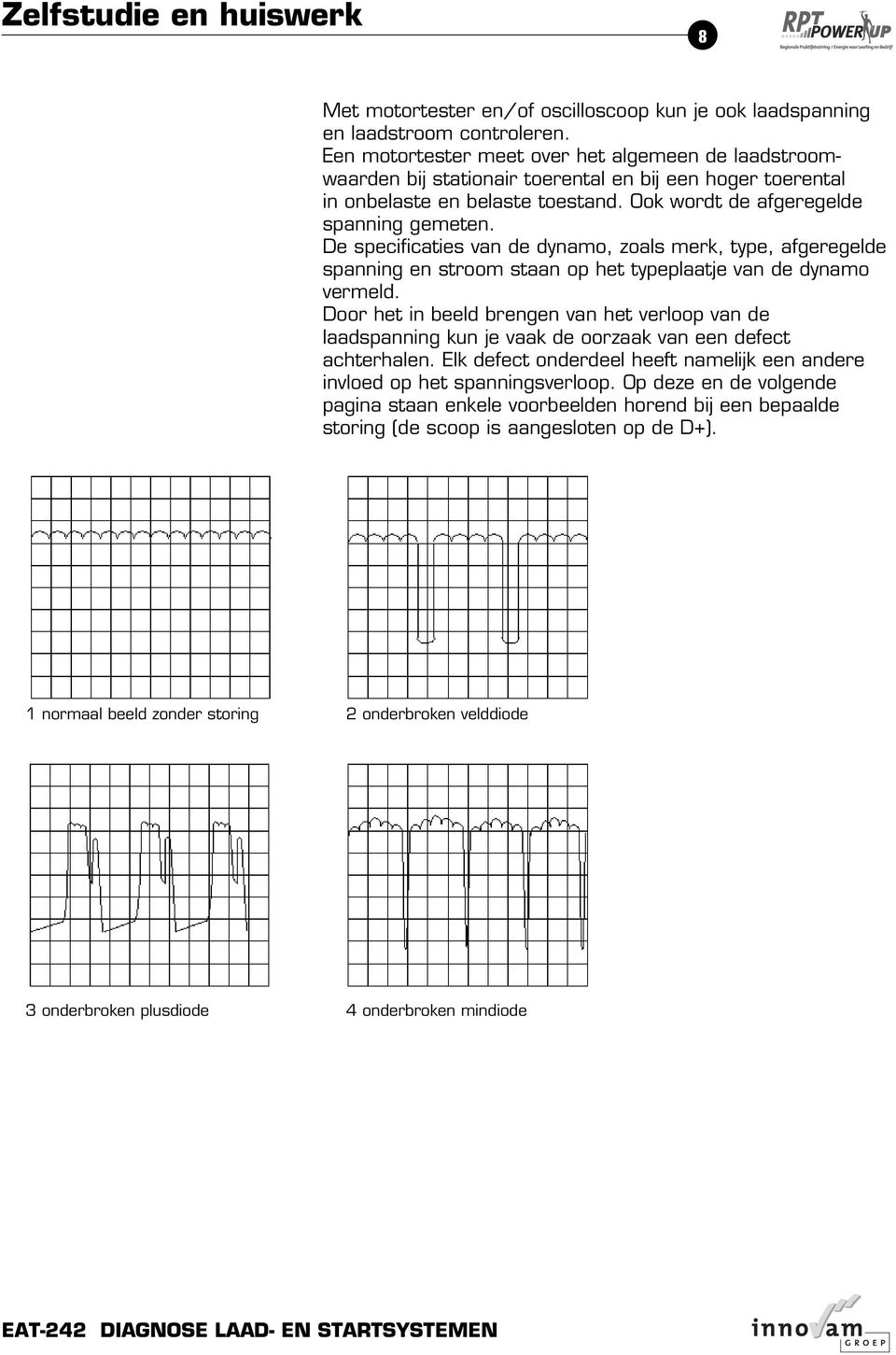 De specificaties van de dynamo, zoals merk, type, afgeregelde spanning en stroom staan op het typeplaatje van de dynamo vermeld.