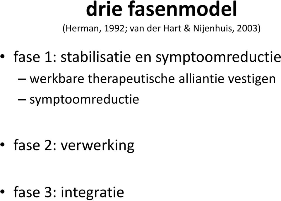 symptoomreductie werkbare therapeutische alliantie