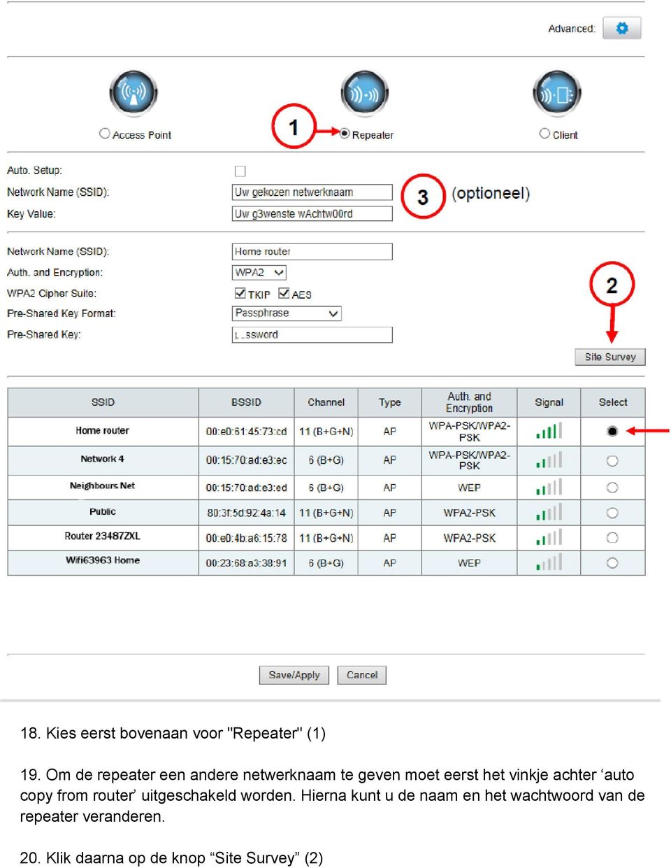 achter auto copy from router uitgeschakeld worden.