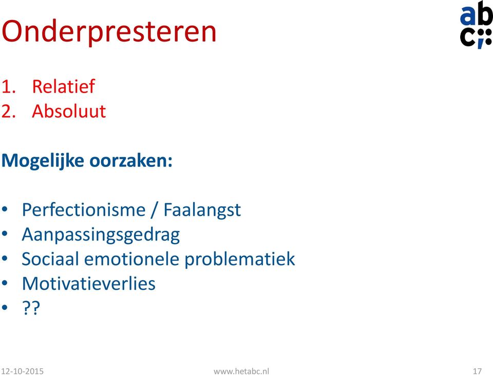 Faalangst Aanpassingsgedrag Sociaal