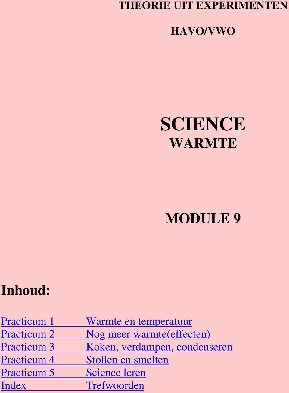 Practicum 5 Index Warmte en temperatuur Nog meer