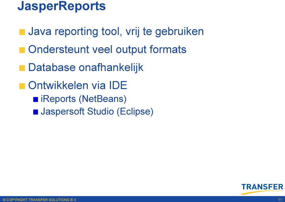 Database onafhankelijk Ontwikkelen via IDE