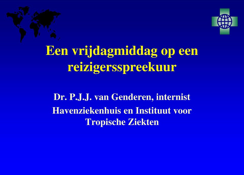 J. van Genderen, internist