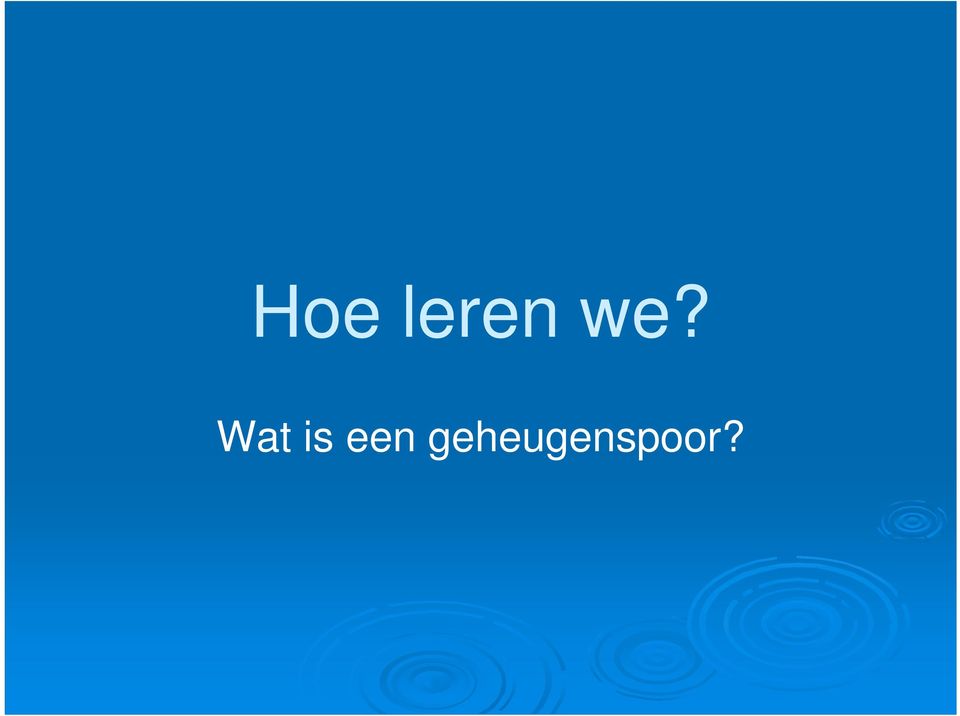 is een