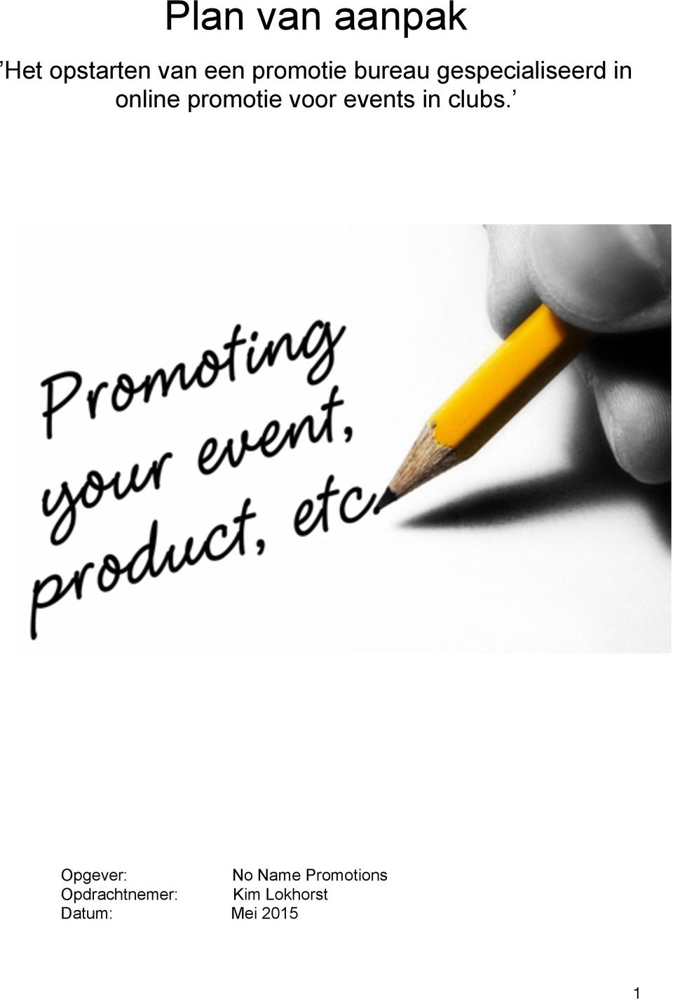 online promotie voor events in clubs.