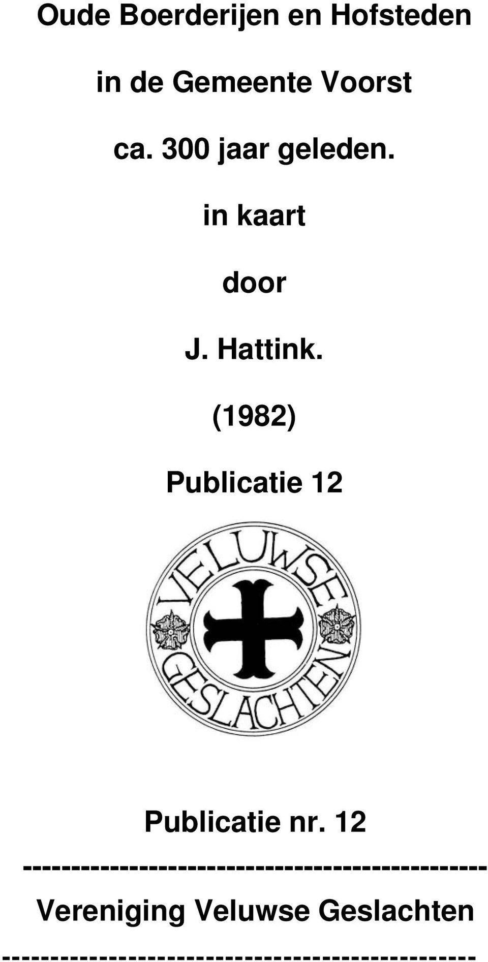 (1982) Publicatie 12 Publicatie nr.