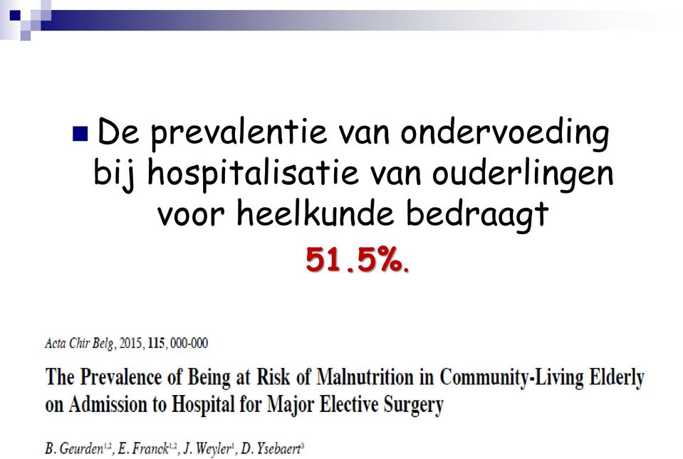 hospitalisatie van