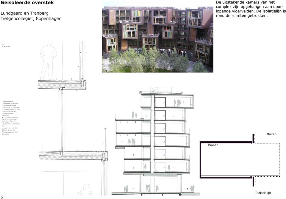 van het complex zijn opgehangen aan doorlopende